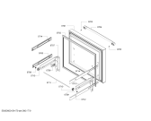 Схема №3 KFN91PJ10A с изображением Дверь для холодильной камеры Bosch 00716736