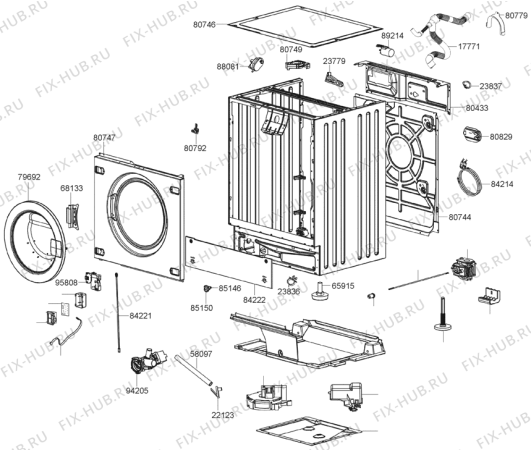 Взрыв-схема стиральной машины Gorenje WDI73120    HK (457255, LSTA126C) - Схема узла 03