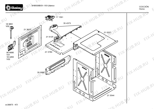 Схема №1 3HP509B с изображением Модуль для плиты (духовки) Bosch 00480859