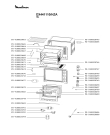 Схема №1 OX441110/HZA с изображением Дверь (стекло) духовки для плиты (духовки) Moulinex FS-9100020744