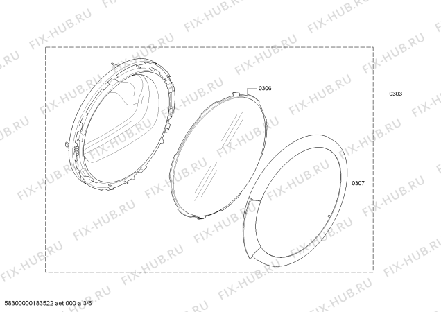 Схема №1 3SC76301A с изображением Панель управления для сушилки Bosch 11002543