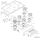 Схема №1 HG795540XB с изображением Поверхность для плиты (духовки) Aeg 3578833158