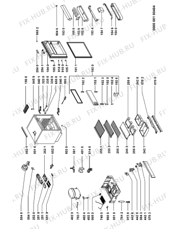 Схема №1 ARL 391/B с изображением Дверца для холодильной камеры Whirlpool 481241619656