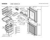 Схема №1 KK23E66TI с изображением Дверь для холодильной камеры Siemens 00240512