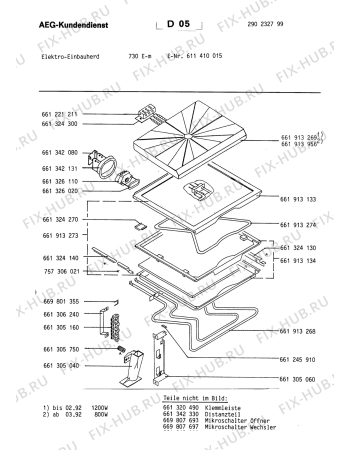 Взрыв-схема плиты (духовки) Aeg 730 E M - Схема узла Section3