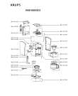 Схема №1 KM810531/5C0 с изображением Трубка для электрокофемашины Krups MS-622445