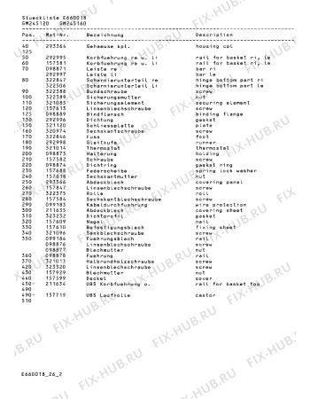 Схема №3 GM185160 с изображением Уплотнитель для электропосудомоечной машины Bosch 00321007