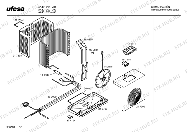 Схема №1 AA4010 POLAR SYSTEM с изображением Патрубок для климатотехники Bosch 00362929