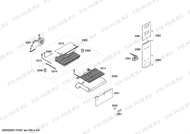 Схема №1 KG36NA53 с изображением Дверь для холодильника Siemens 00248515