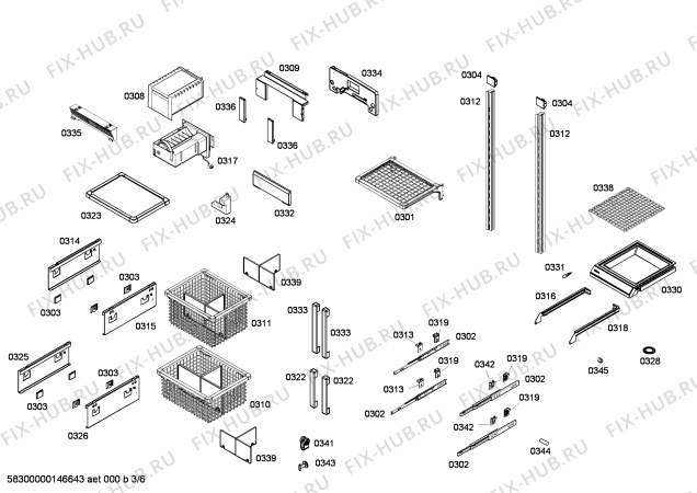 Схема №3 FID18MIIL7 с изображением Монтажный набор для холодильной камеры Bosch 00676852