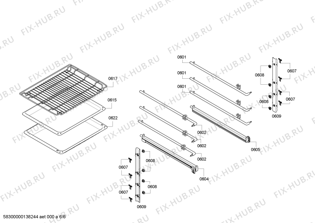 Схема №1 B15M74C0 с изображением Панель управления для плиты (духовки) Bosch 00671496