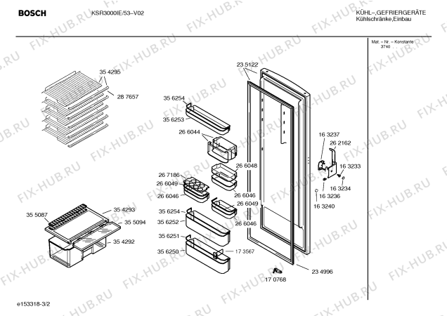 Взрыв-схема холодильника Bosch KSR3000IE - Схема узла 02