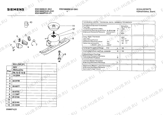 Схема №1 KSV2601DK с изображением Инструкция по эксплуатации для холодильной камеры Bosch 00513277