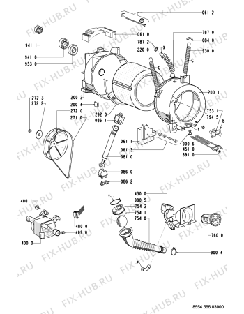 Схема №1 WAK 1600 HE/2-D с изображением Микромодуль для стиралки Whirlpool 481227628407