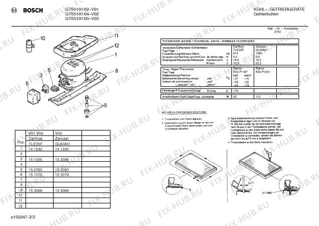 Схема №1 GTS5101 с изображением Ручка для холодильника Bosch 00288488