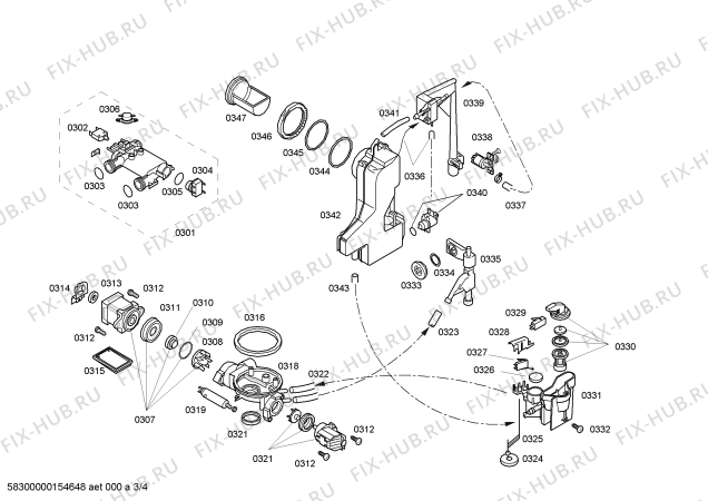 Схема №1 SKTMEA1 MELAclean с изображением Соединительный кабель для электропосудомоечной машины Bosch 00649234