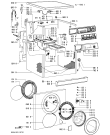 Схема №1 WA 9560 с изображением Бак (полубак) для стиральной машины Whirlpool 481241818655