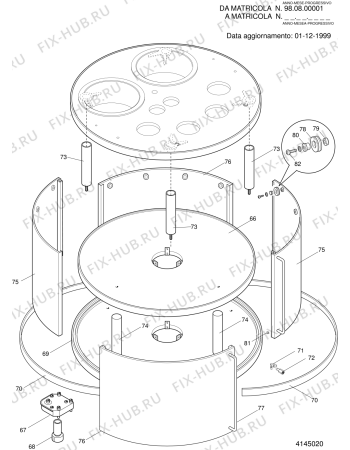 Взрыв-схема плиты (духовки) Whirlpool EBCLRGTIS (F020384) - Схема узла