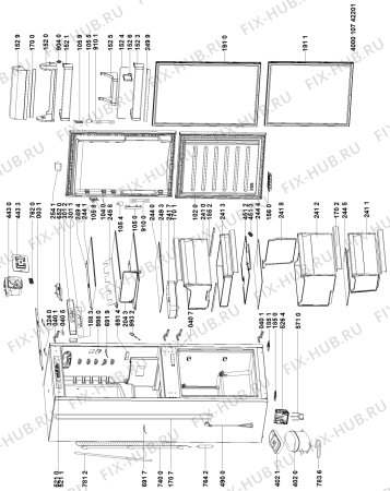 Схема №1 ART 8814/A+++ SFS с изображением Дверца для холодильника Whirlpool 481010697340