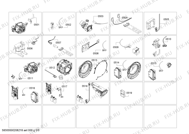 Схема №1 WAU287600W с изображением Модуль управления для стиралки Siemens 11026170