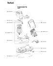 Схема №3 FE800A38/701 с изображением Корпусная деталь для кухонного измельчителя Tefal MS-5A19247