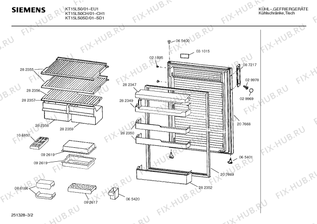 Схема №1 KT17RS0SD с изображением Поднос для холодильника Siemens 00282350