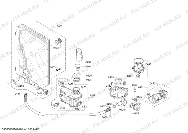 Схема №2 SMV84M10EU с изображением Передняя панель для посудомойки Bosch 00705863