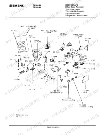 Схема №10 FM639Q4 с изображением Пульт дистанционного управления для видеоэлектроники Siemens 00756464