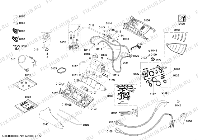 Схема №1 TDS25PRO1 Home Professional с изображением Мундштук для электроутюга Bosch 00615011