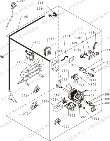 Схема №1 827.765 9 (665263, SP611/110) с изображением Обшивка для стиральной машины Gorenje 581302