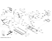 Схема №1 B22FT80SNS с изображением Шарнир для холодильной камеры Bosch 00631882