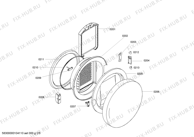 Схема №1 WTA4400EE, WTA4400 с изображением Панель для сушильной машины Bosch 00440709