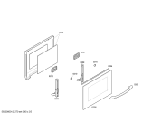Схема №1 HB2TI2T1 с изображением Внешняя дверь для духового шкафа Bosch 00478049