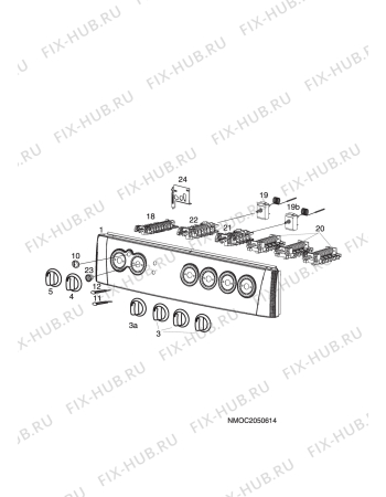 Взрыв-схема комплектующей Electrolux EKE7150 - Схема узла H10 Control Panel