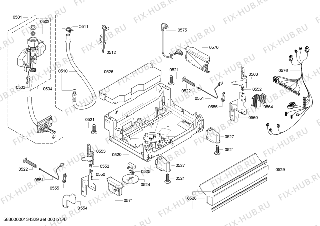 Схема №1 SMS99T99 с изображением Столешница для посудомоечной машины Bosch 00682722