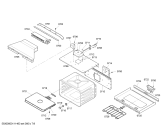 Схема №2 HBL765AUC с изображением Крышка для холодильной камеры Bosch 00243203