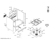 Схема №1 HSV483WNL Bosch с изображением Зажим для плиты (духовки) Bosch 00489481