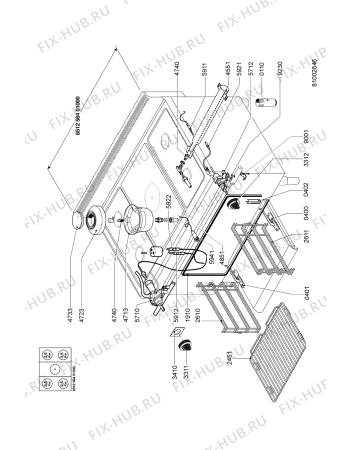 Схема №1 AGB 584/WP с изображением Краник для духового шкафа Whirlpool 483286000611