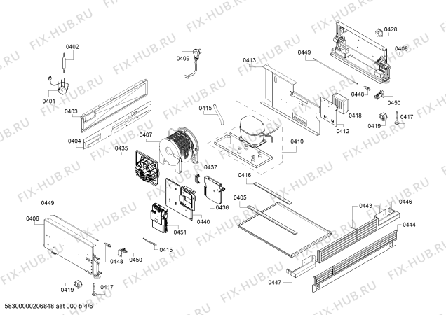 Схема №1 T23IR900SP, Thermador с изображением Панель для холодильной камеры Bosch 11024366