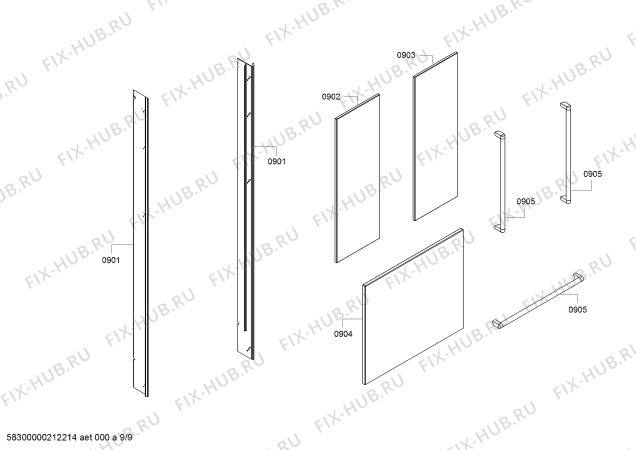 Схема №2 B36BT930NS, Bosch с изображением Крышка для холодильной камеры Bosch 11028988