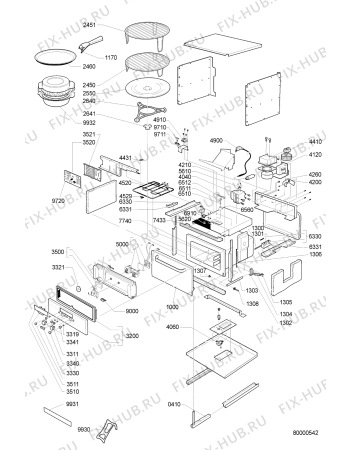 Схема №1 AMW 531 AL с изображением Панель управления для микроволновой печи Whirlpool 481245350072