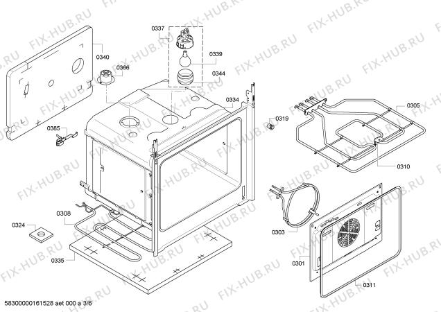 Схема №2 HB21AB523J с изображением Кабель для электропечи Siemens 00625392