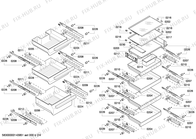 Схема №2 KIF42P60 с изображением Модуль для холодильной камеры Bosch 00649633
