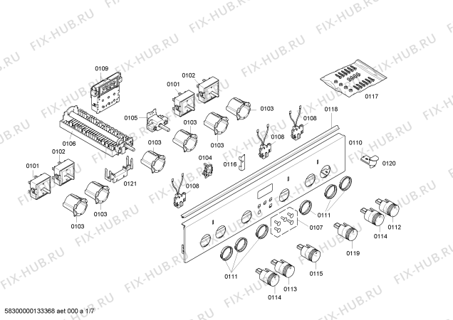 Схема №3 HL654221 с изображением Стеклокерамика для плиты (духовки) Siemens 00680991