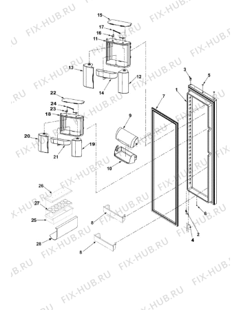 Взрыв-схема стиральной машины Whirlpool AC2228HEKB (F092640) - Схема узла