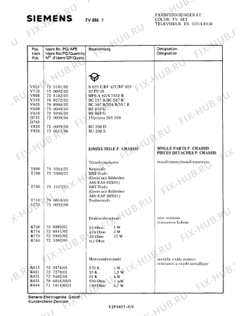 Взрыв-схема телевизора Siemens FV8867 - Схема узла 07