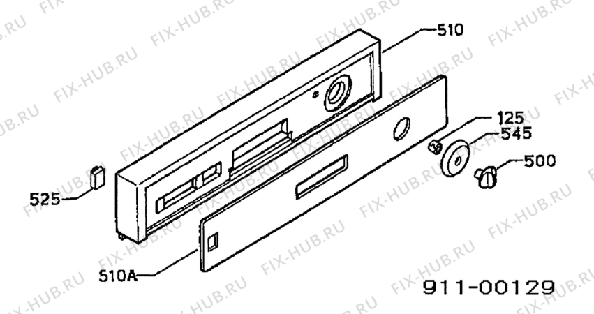 Взрыв-схема посудомоечной машины Electrolux ESI650B - Схема узла Command panel 037