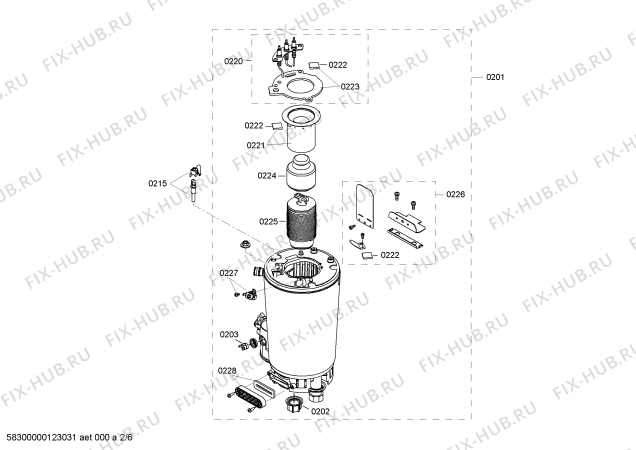 Схема №2 B1RDC2631H с изображением Уголок для водонагревателя Bosch 00666521