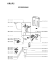 Схема №1 XP320830/BA0 с изображением Кабель для электрокофеварки Krups MS-624638