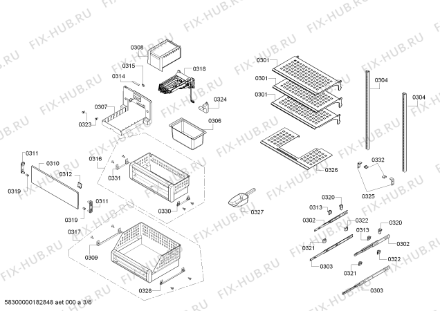 Схема №2 RF461701 с изображением Изоляция для холодильной камеры Bosch 11020045
